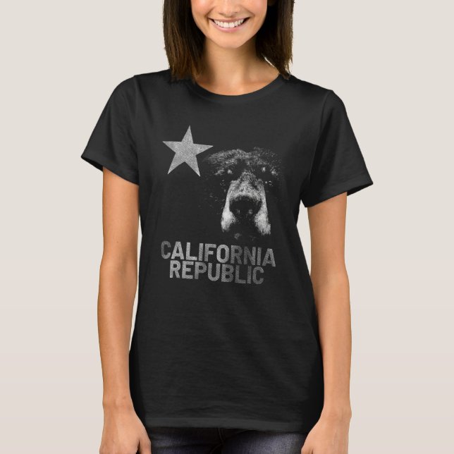 Camiseta California Republic Bear Monarch Flag Proud patrio (Anverso)