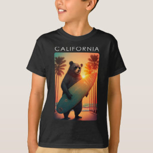 Camiseta California República Fría Oso Surfing Pla