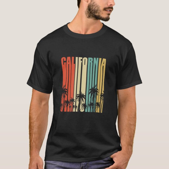 Camiseta California Retro  Surfer Beach Cali Venice Summer (Anverso)