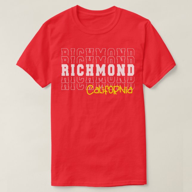 Camiseta California Richmond CA (Diseño del anverso)