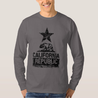 Camiseta CALIFORNIA RPÚBLICA Bandera Estúpida Estilo Grunge
