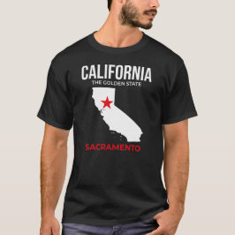 Camiseta California, Sacramento – El Estado Dorado, EE. UU.