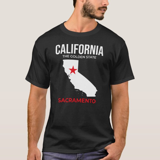 Camiseta California, Sacramento – The Golden State, USA (Anverso)