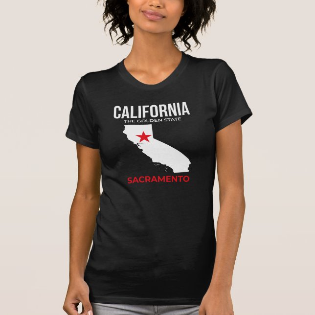 Camiseta California, Sacramento – The Golden State, USA (Anverso)