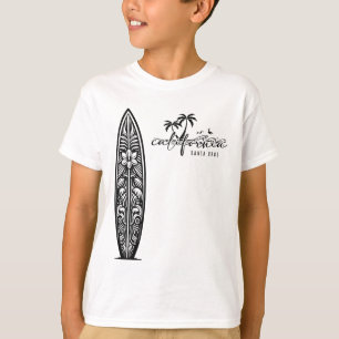 Camiseta California Santa Cruz, Surfing Tabla de surf Impre