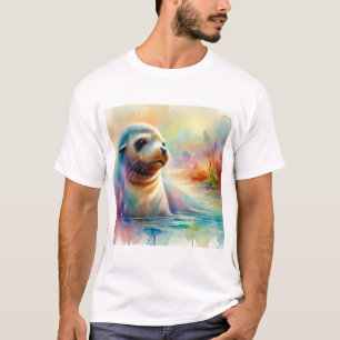 Camiseta California Sea Lion 240824AREF120 - Watercolor