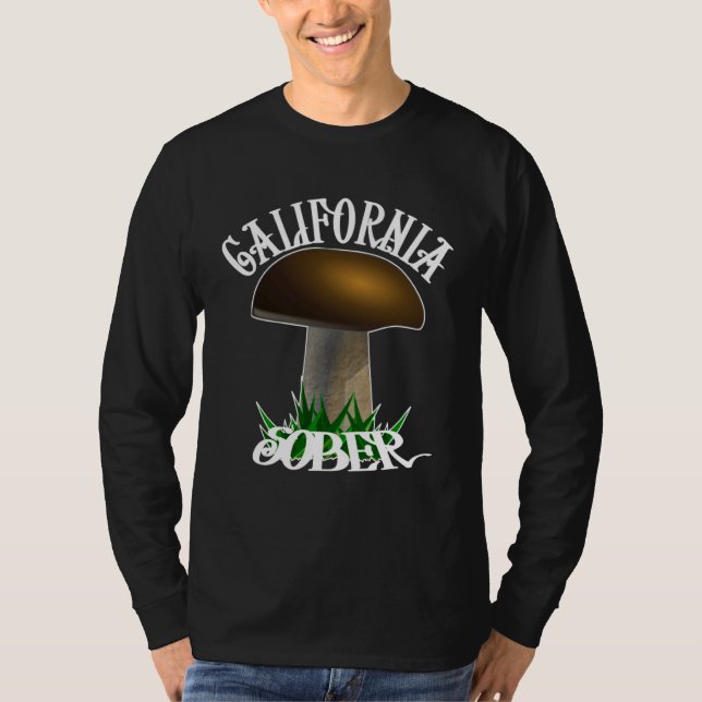 Camiseta California Sober  Sun Love and a Natural Buzz (Anverso)