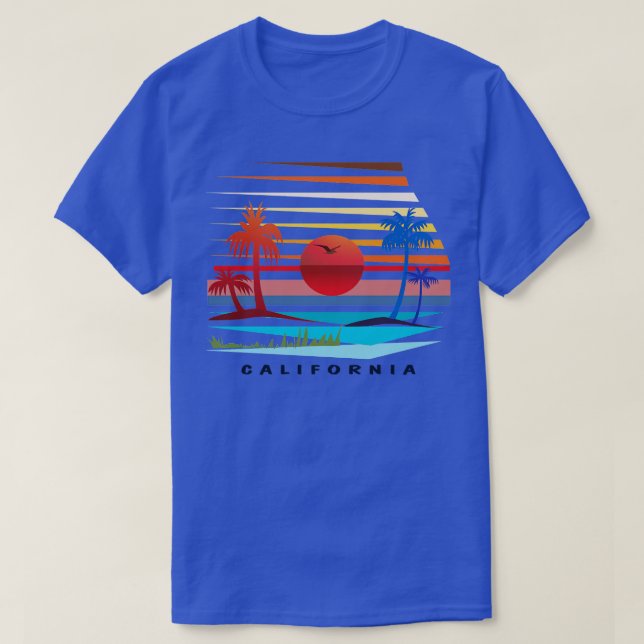 Camiseta California Sunset TShirt (Diseño del anverso)