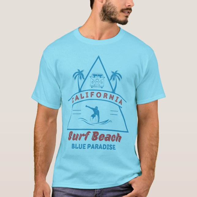 Camiseta California Surf Beach (Anverso)