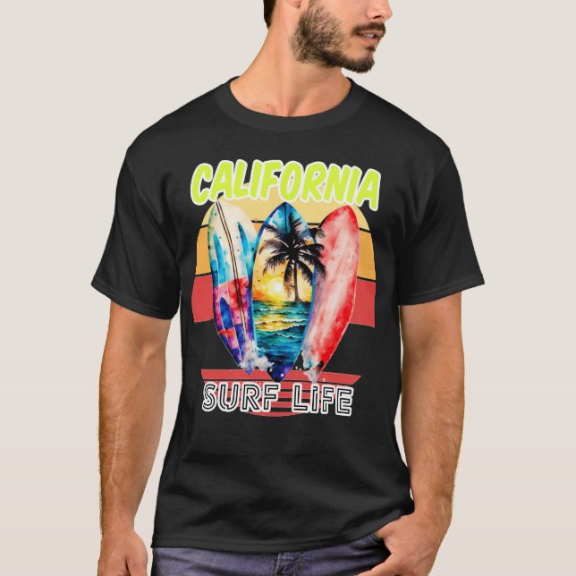 Camiseta California Surf Life (Anverso)