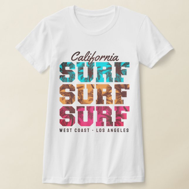 Camiseta California Surf Vibes – Costa Oeste (Distribución)
