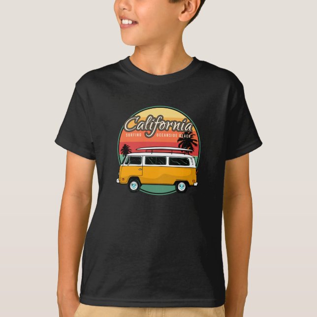 Camiseta California Surfing Oceanside Beach (Anverso)