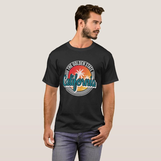 Camiseta california T-Shirt, estado de oro (Anverso completo)