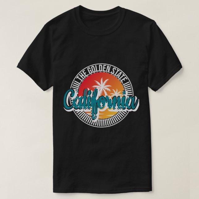 Camiseta california T-Shirt, estado de oro (Diseño del anverso)