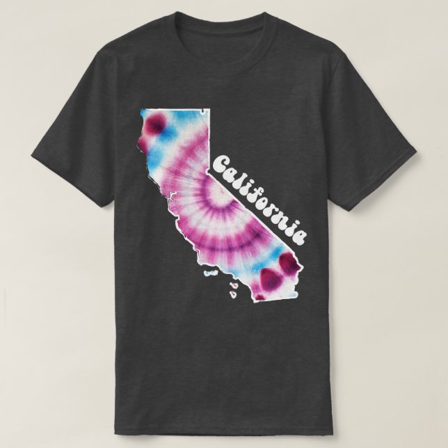 Camiseta California Tie Dye (Diseño del anverso)