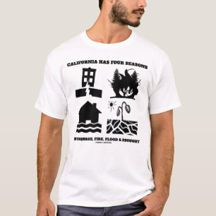 Camiseta California tiene cuatro estaciones de incendio pro