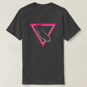 Camiseta california triangular rosa