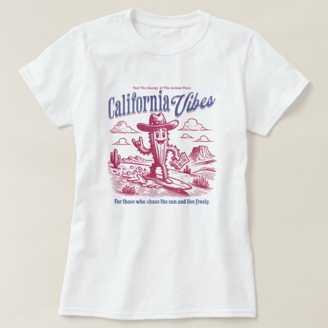 Camiseta California Vibes (Diseño del anverso)