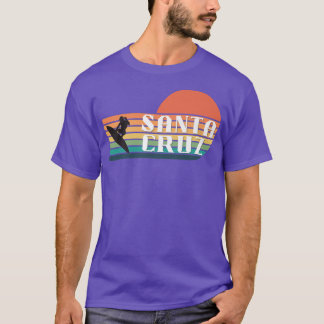 Camiseta California Vintage Sunset Surfer Santa Cruz