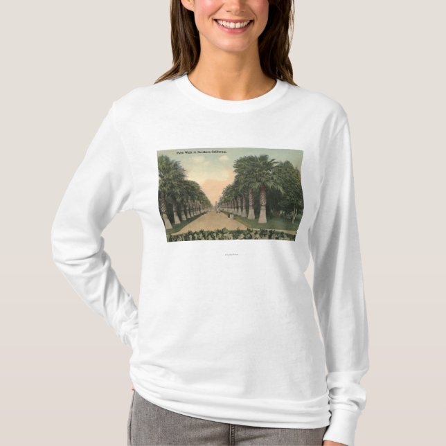Camiseta CaliforniaPalms junto al camino (Anverso)