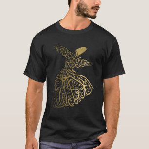 Camiseta Caligrafía árabe arremetiendo contra el sufi dervi