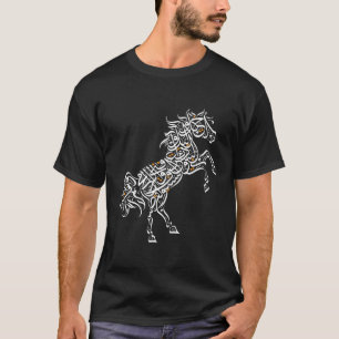 Camiseta Caligrafía árabe caballo árabe al-mutanabbi poema