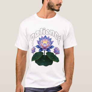 Camiseta Caligrafía Árabe Sabr Paciencia - Flor de Loto Zen