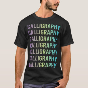 Camiseta Caligrafía Calígrafo Letra Manuscrita