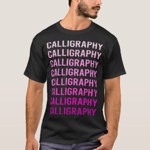 Camiseta Caligrafía Calígrafo Letra Manuscrito