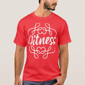 Camiseta Caligrafía de fitness 1