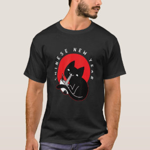 Camiseta Caligrafía de los 12 zodíacos del Año Nuevo chino