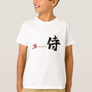 Camiseta Caligrafía Japonesa Kanji Samurái