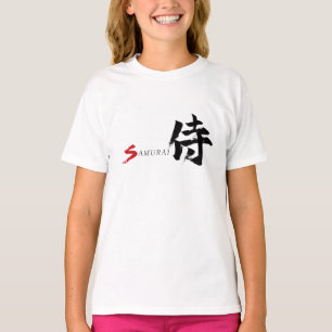 Camiseta Caligrafía Japonesa Kanji Samurái