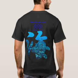 Camiseta Caligrafía kanji-mar- con arrecife de coral Siquij