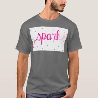 Camiseta caligrafía manuscrita de quotSparkquot