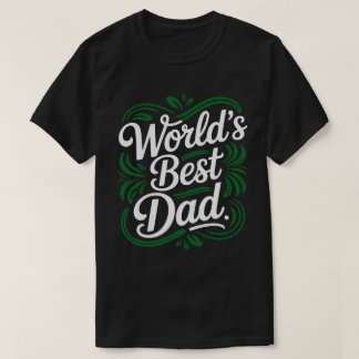 Camiseta Caligrafía Mejor Papá del Mundo