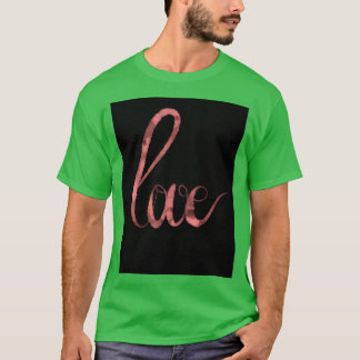 Camiseta caligrafía simple de amor