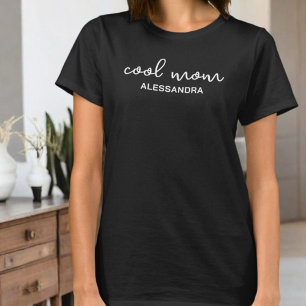 Camiseta Caligrafía simple de tipografía monográfica de mam