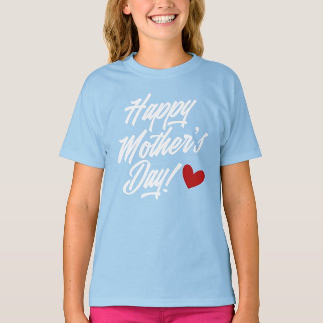 Camiseta Caligrafía simple feliz del día de la madre | Cami (Anverso)