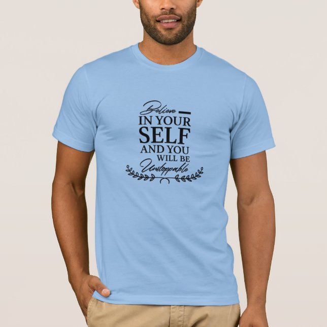 Camiseta Caligrafía textográfica citas motivacionales 11. (Anverso)