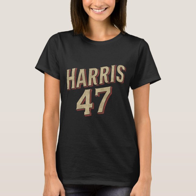 Camiseta Caligrafía vintage Harris 47 (Anverso)