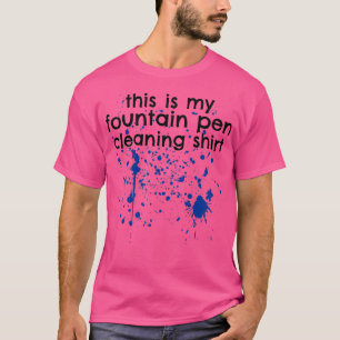 Camiseta Calígrafo del recopilador de plumas de la fuente