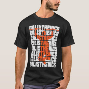 Camiseta Calisthenics tirar el Bar Fitness Workout