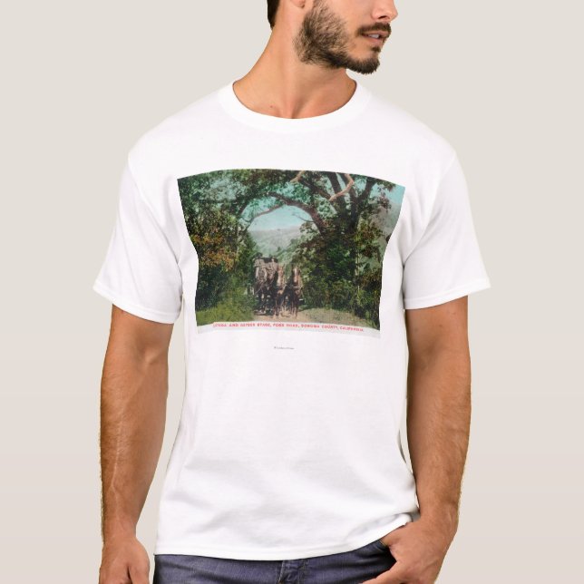Camiseta Calistoga y diligencia del géiser en el camino de (Anverso)