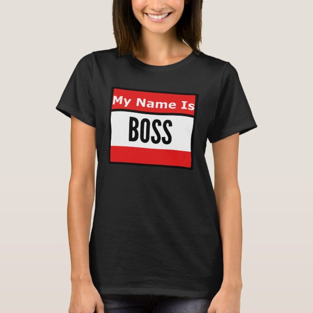 Camiseta Call Me Boss (Anverso)