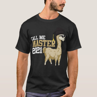 Camiseta Call me Master 2021 Lama Alpaca with Hat Science G