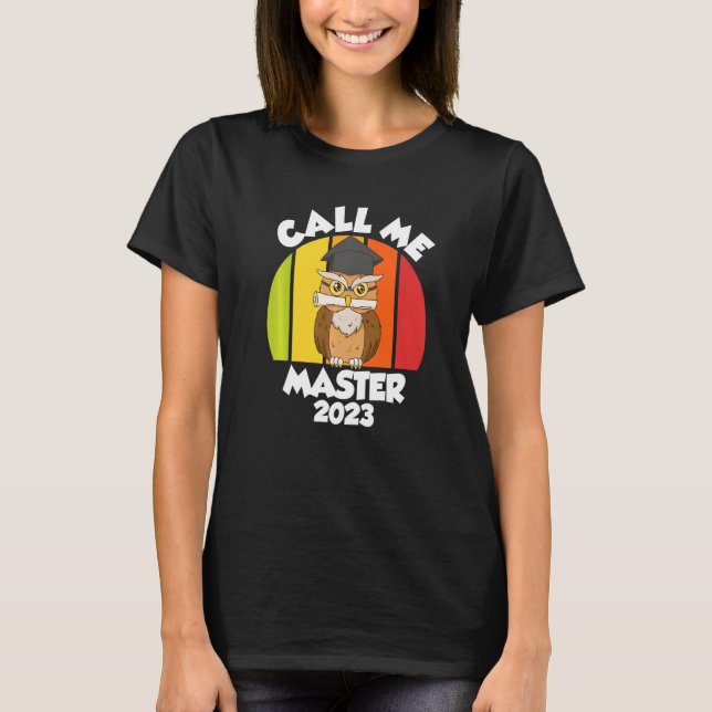 Camiseta Call me Master 2023 Master Degree  1 (Anverso)