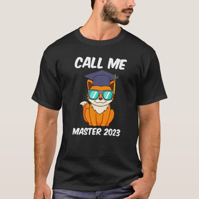 Camiseta Call me master 2023 masters degree master Premium (Anverso)