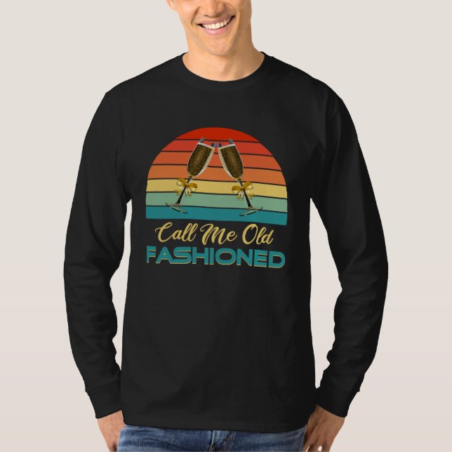 Camiseta Call Me Old Fashioned   Whiskey Graphic (Anverso)