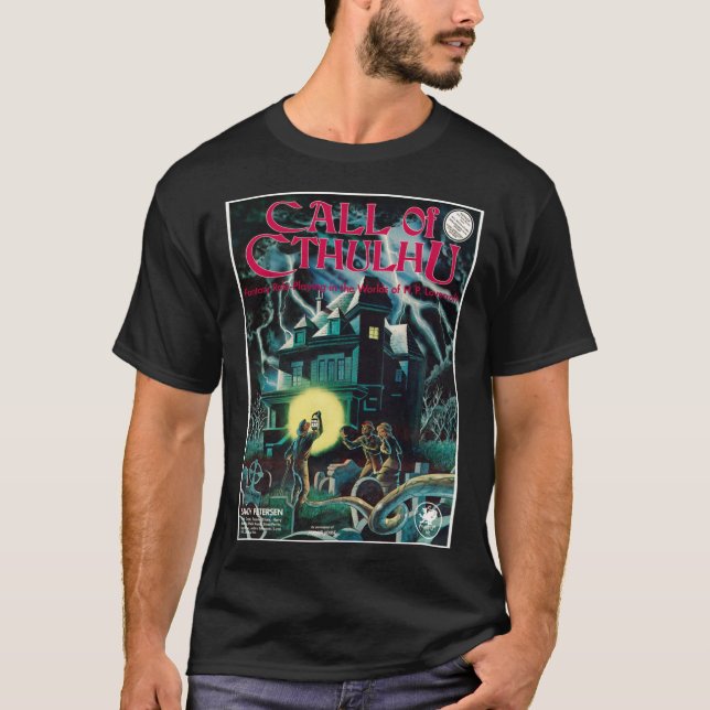 Camiseta Call of Cthulhu 1st Edition Cover Classic T-Shirt (Anverso)